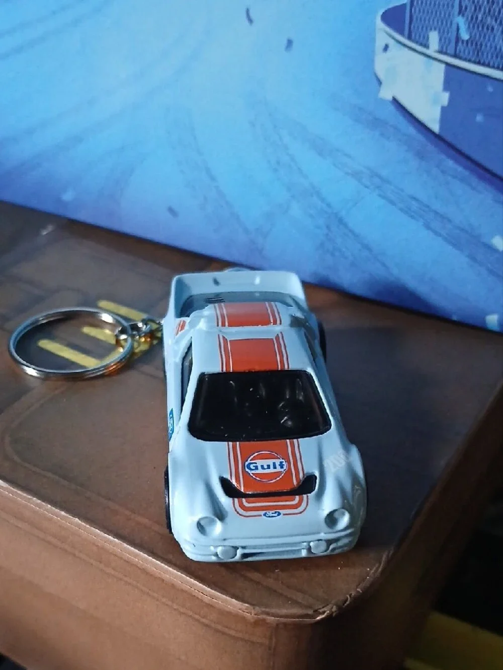 Ford RS200 Hot Wheels Car Keychain - Light Blue